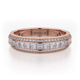 MICHAEL M Wedding Bands Rose Gold Wedding band R401SB R401SBRG