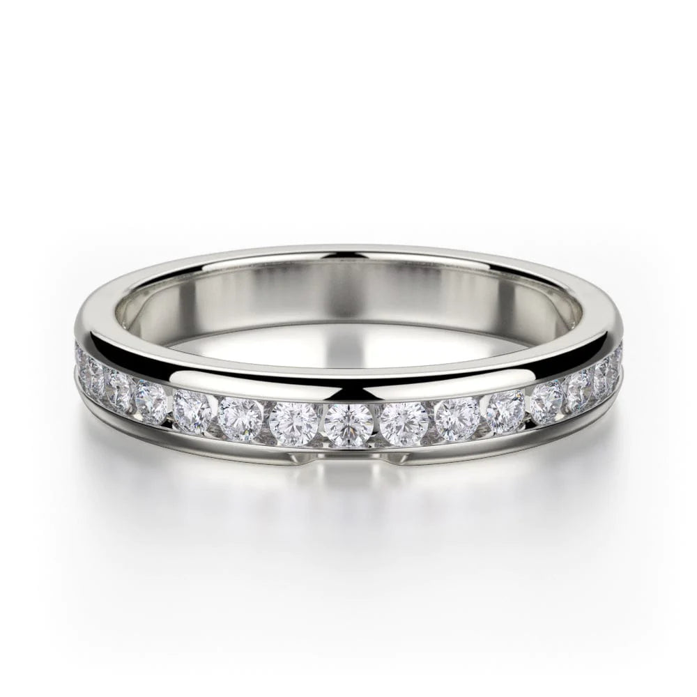 MICHAEL M Wedding Bands White Gold Wedding band R461B1 R461-B1WG