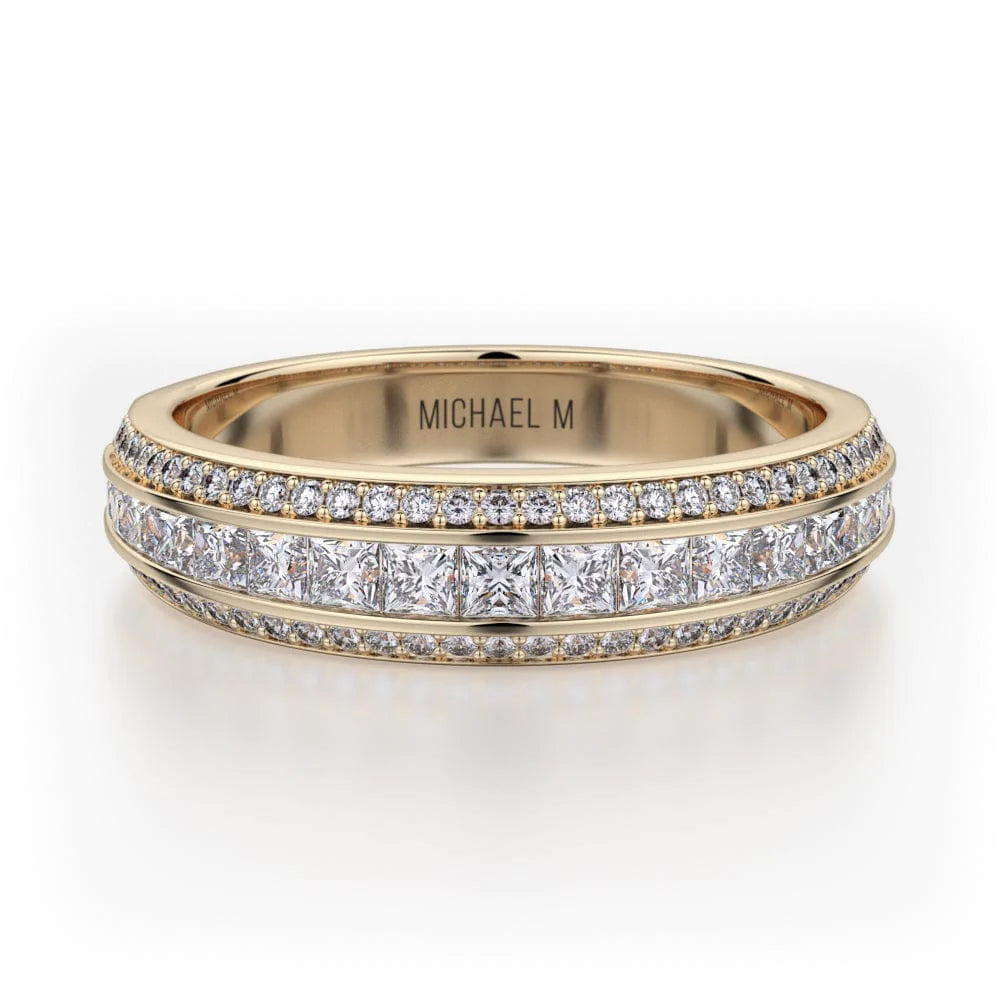 MICHAEL M Wedding Bands Yellow Gold Wedding band R401SB R401SBYG