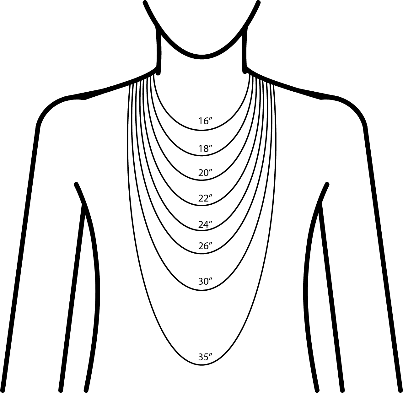 Mens Necklace Length Guide